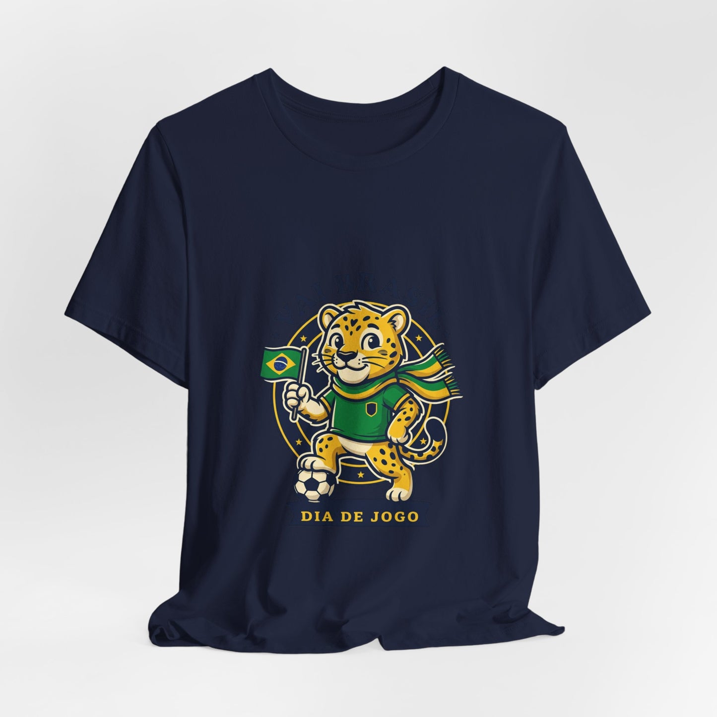 Vai Brasil Jaguar Soccer Tee | Brazil Flag, National Colors