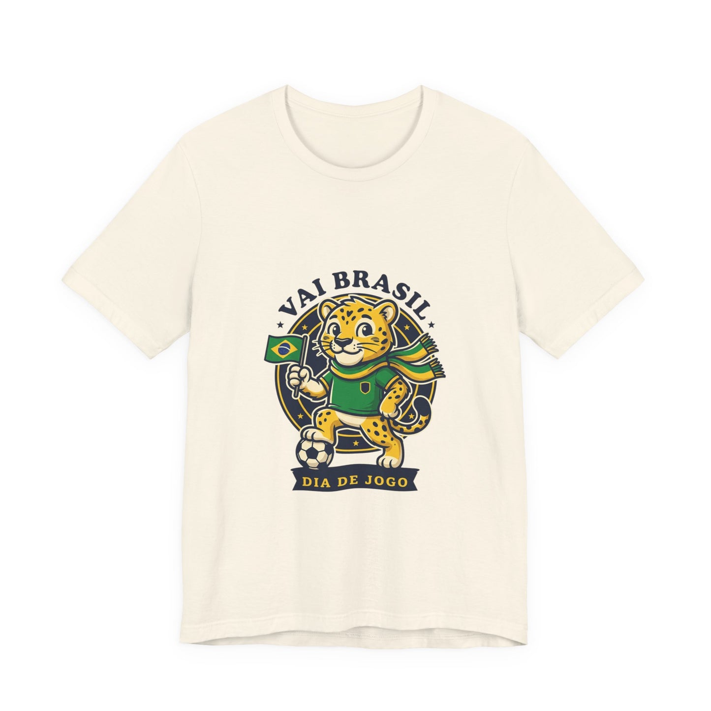 Vai Brasil Jaguar Soccer Tee | Brazil Flag, National Colors