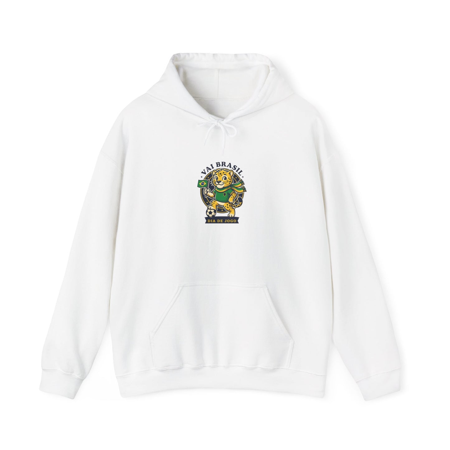 Brazilian Tiger Crest Hoodie – "Vai Brasil" Soccer Spirit Sweatshirt