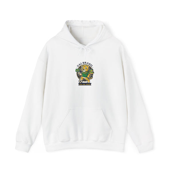 Brazilian Tiger Crest Hoodie – "Vai Brasil" Soccer Spirit Sweatshirt