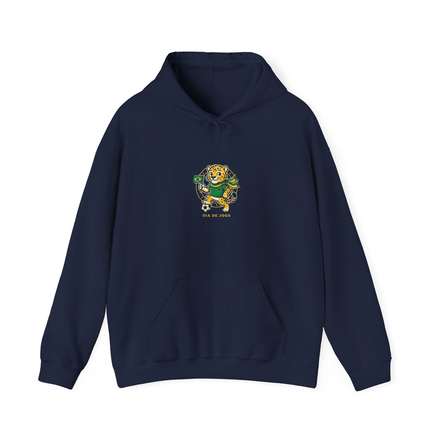 Brazilian Tiger Crest Hoodie – "Vai Brasil" Soccer Spirit Sweatshirt