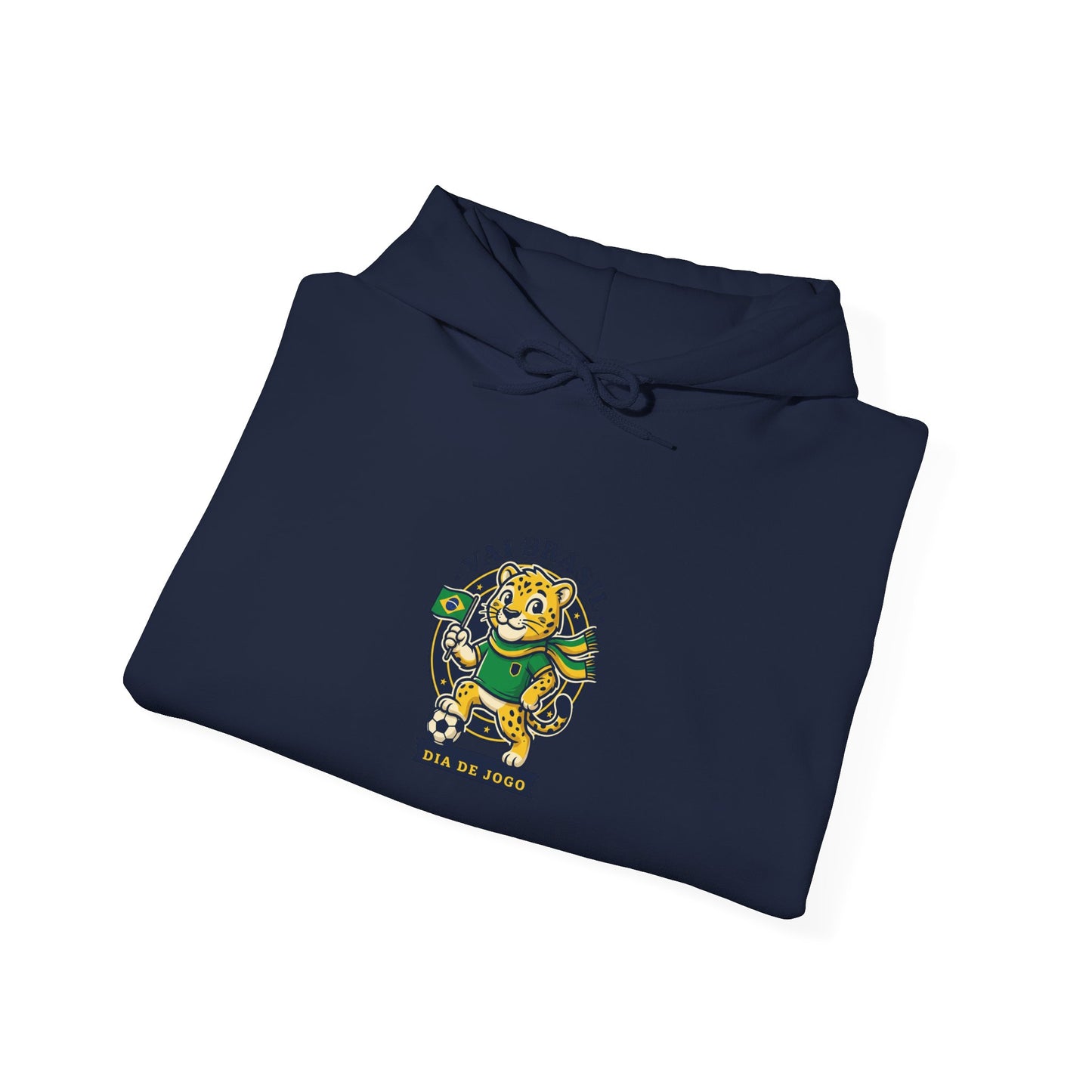 Brazilian Tiger Crest Hoodie – "Vai Brasil" Soccer Spirit Sweatshirt