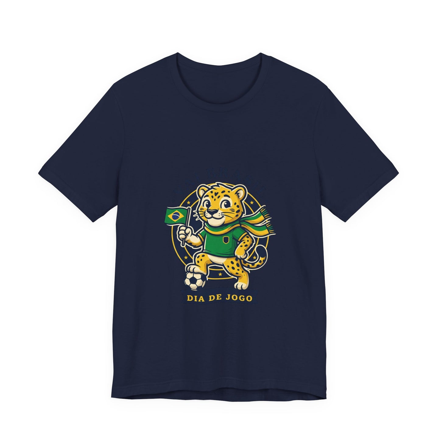 Vai Brasil Jaguar Soccer Tee | Brazil Flag, National Colors