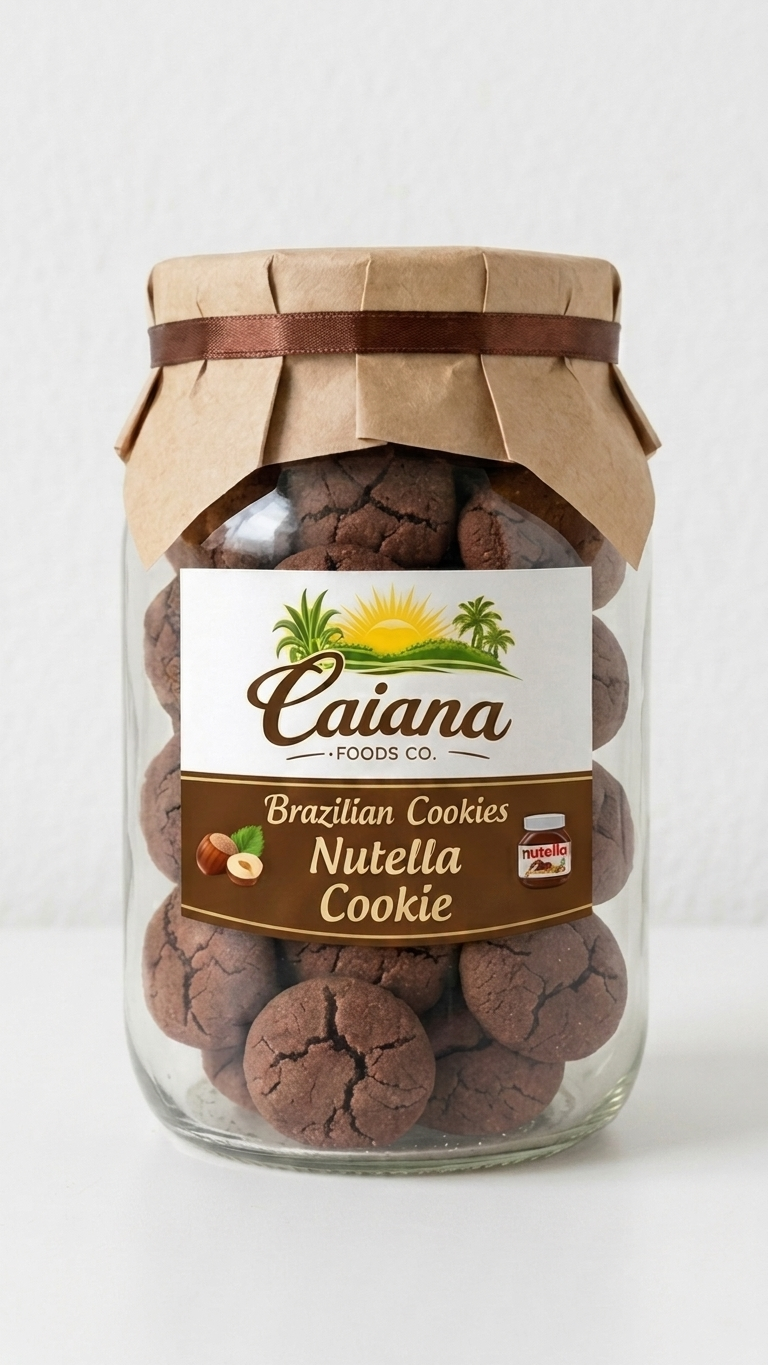 Nutella Cookie — Brazilian Stuffed Chocolate Hazelnut Cookie