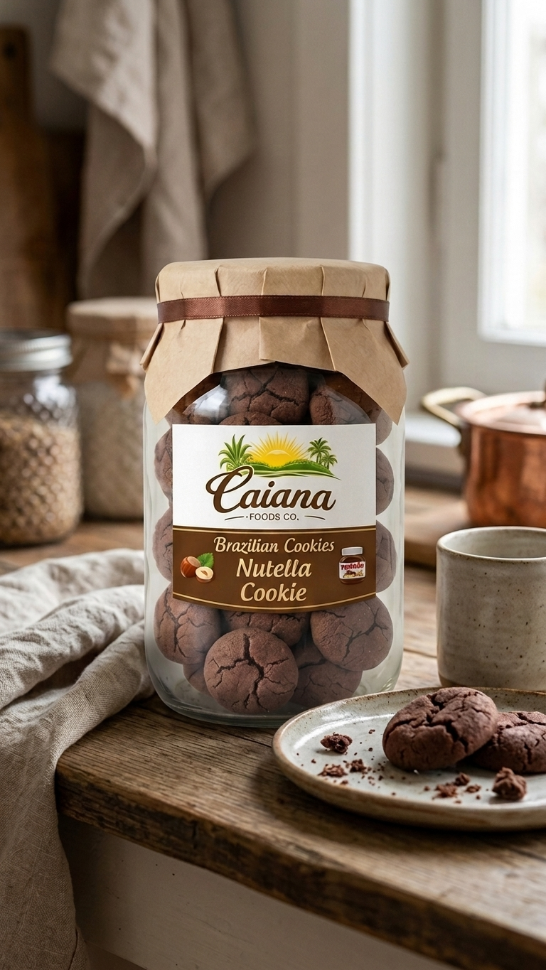 Nutella Cookie — Brazilian Stuffed Chocolate Hazelnut Cookie